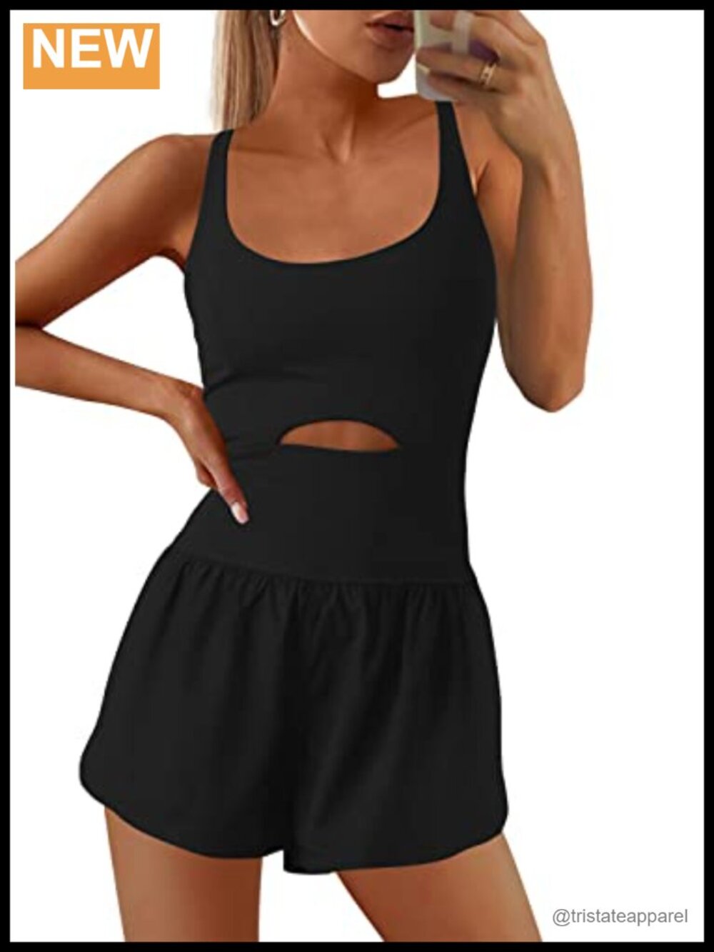 Womens Athletic Romper Built in Bra Sleeveless Cross Back Gym Yoga Tennis
